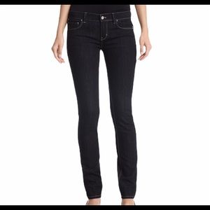 White House Black Market • Noir Slim Leg • Black Jeans Sz 6R EUC